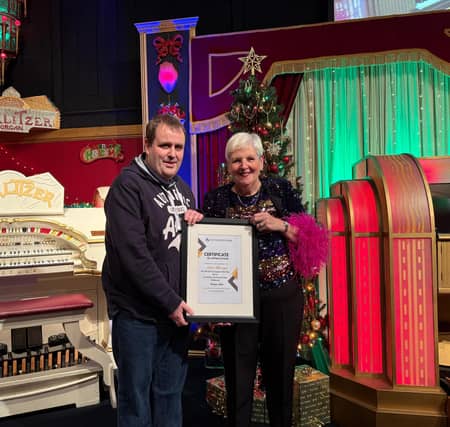Wayne Jones Presenting Certificate of Appreciation to Jean Martyn