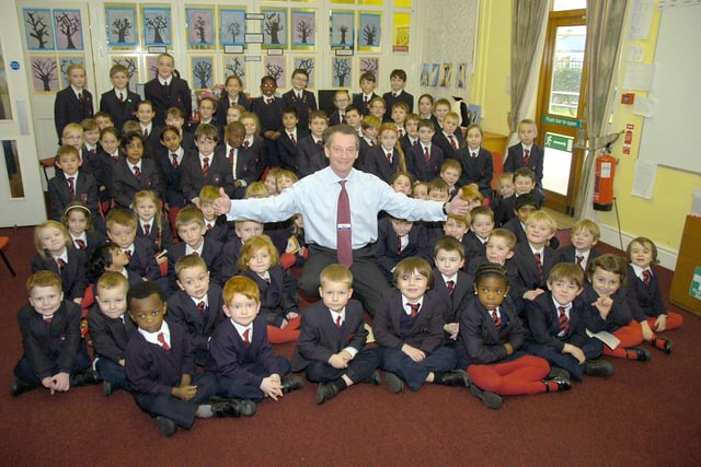 Bicker Preparatory School presenting a cheque for £626.15 to Age UK. The money was raised through the schools’ festive pantomime and Foundation Stage Children’s Nativity play. Pupils are pictured with Richard Barclay, chief executive officer at Age UK Boston and South Holland.