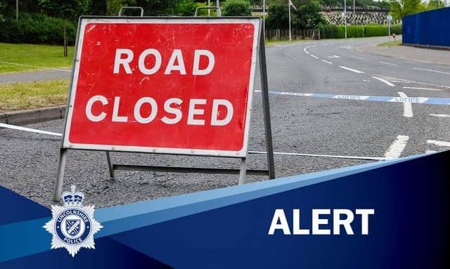 The A17 has been closed since Friday morning after the fatal collision. Photo: Lincs Police