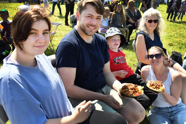 The Church family from Ruskington enjoying the show.