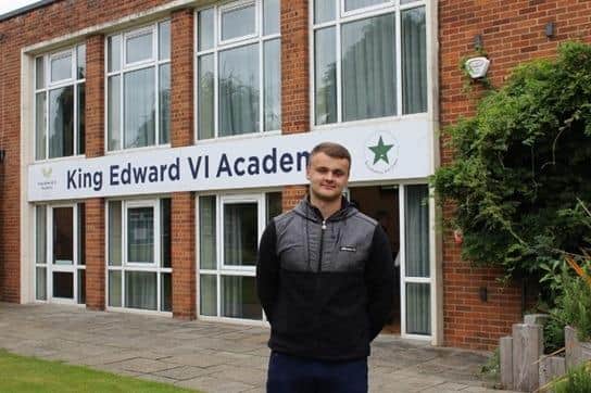 Spilsby King Edward VI Academy student Kellen Huck.