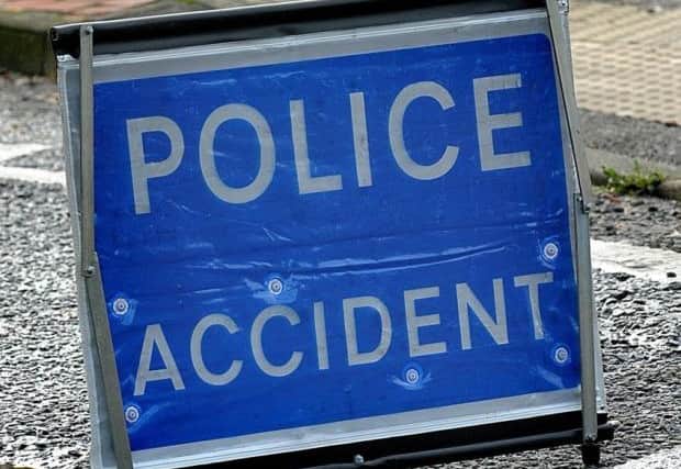 The collision was reported on Tuesday evening.