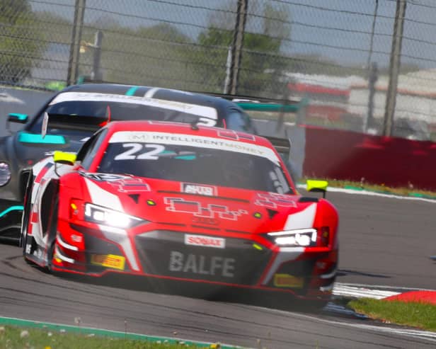 Tyre failure was costly for Balfe.