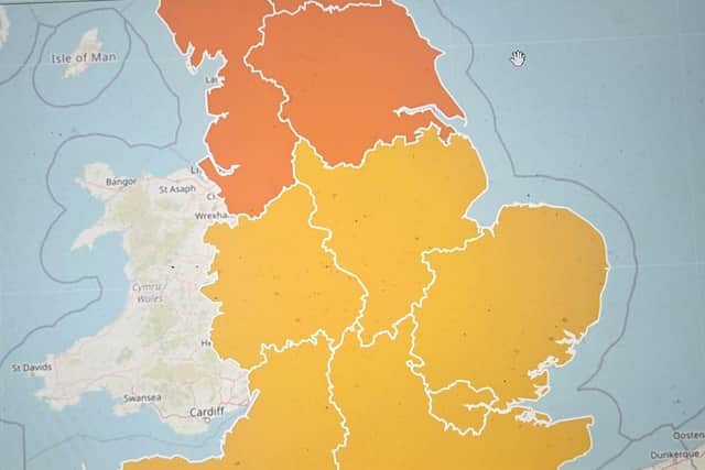 A Yellow alert has been issued for Lincolnshire as an Arctic blast arrives.