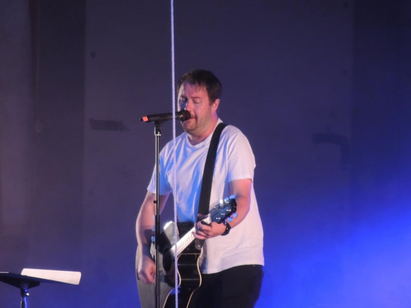 Singer Charlie Russell on the Saturday night stage.