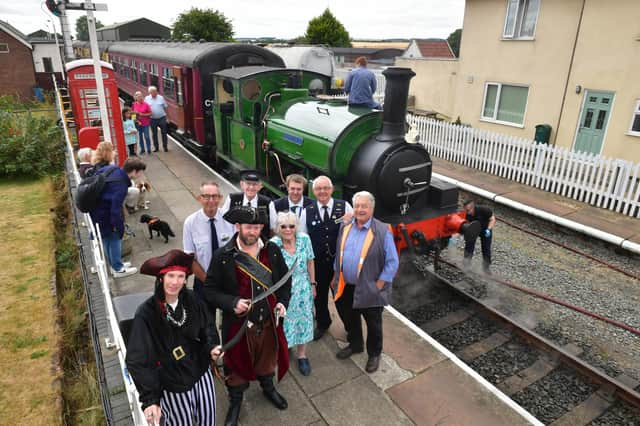 Volunteers for Lincolnshire Wolds Railway.