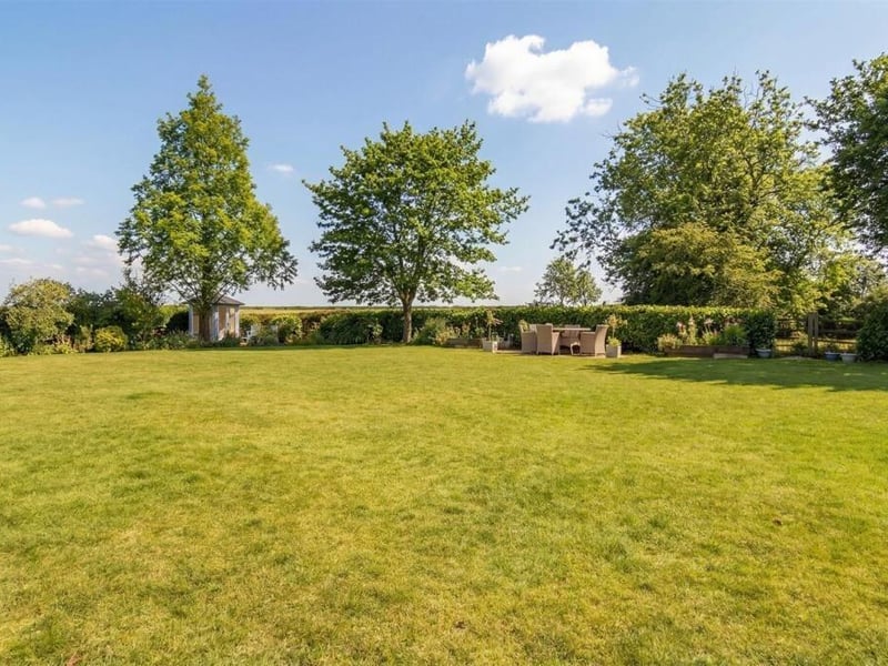 A section of the rear garden.