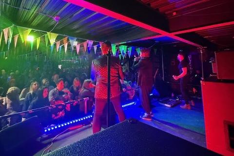 The first day of Beach Fest took place in the Hive due to bad weather.