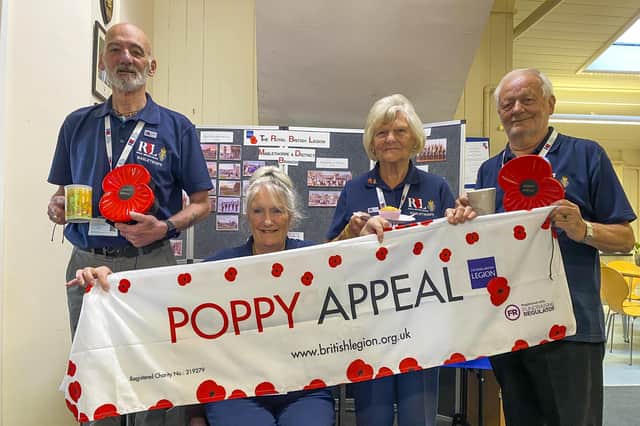 Members of the Mablethorpe & District Branch of The Royal British Legion launch their 2022 Poppy Appeal.
