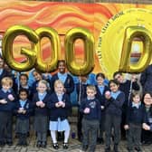 Pupils at St Nic CofE Primary Academy with celebration cupcakes following the school's 'good' Ofsted rating.