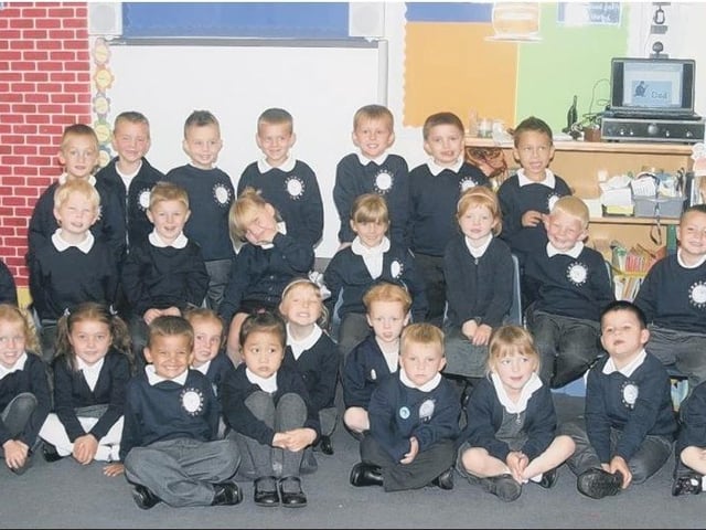Newstarters at Wainfleet Magdalen School in 2013.