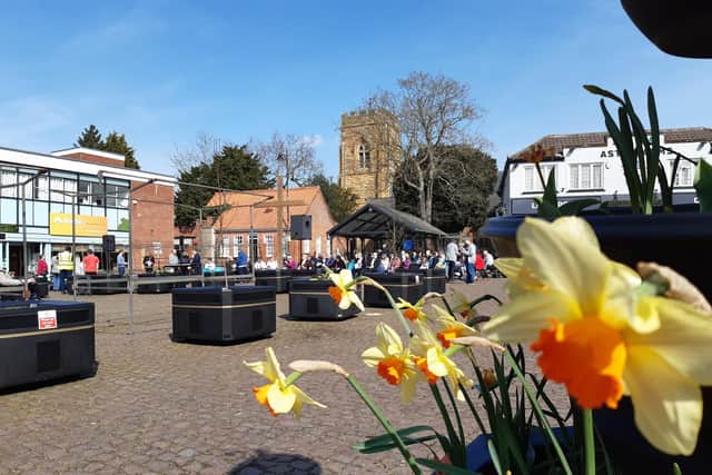 Market Rasen Market Place this spring