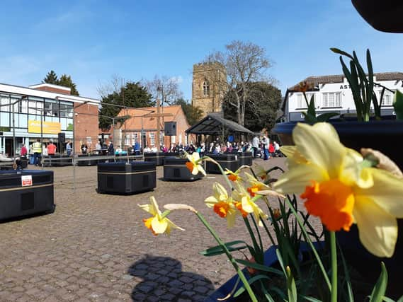 Market Rasen Market Place this spring