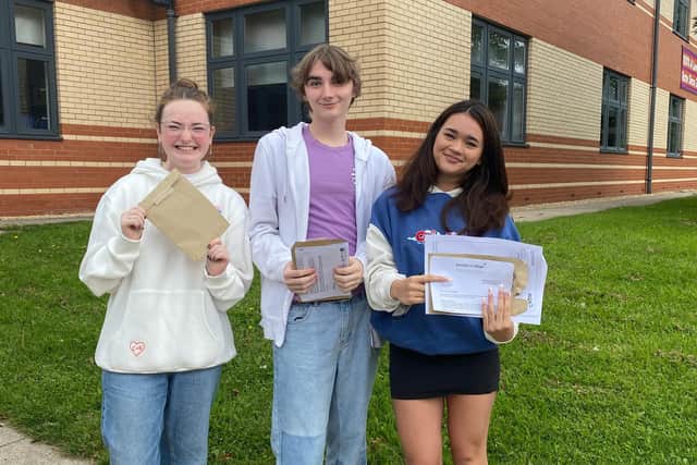 Grace Crane and Ellis Forman, both from the Spalding area, and Aleisha Marsh, from Boston.