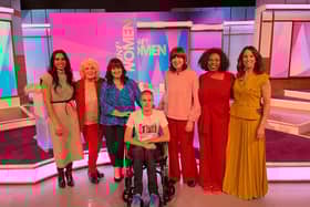 Liam meeting the cast of Loose Women