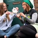 When the tea alarm sounds in Boston, UK the team at Blackfriars obviously leap into tea drinking action!