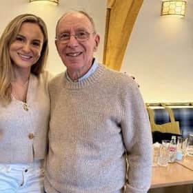 Transatlantic meet-up - Emma Ward and Harvey Gorrin.