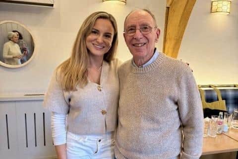 Transatlantic meet-up - Emma Ward and Harvey Gorrin.