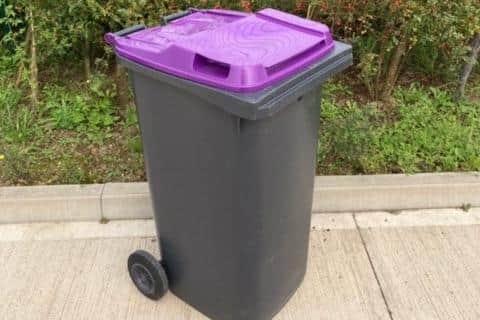 South Kesteven households will be getting purple lidded bins for recycling paper and card.