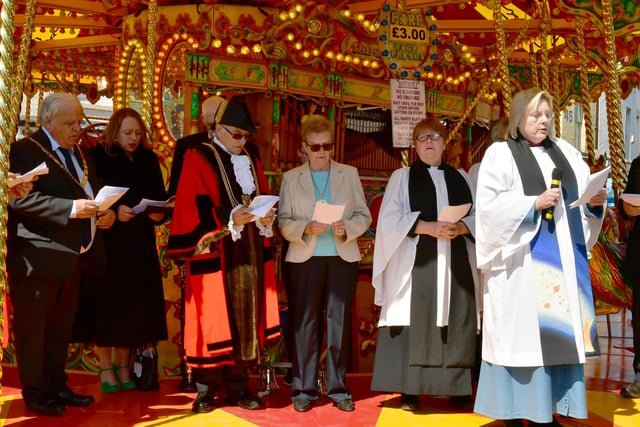 The service to mark the opening of the May Fair.