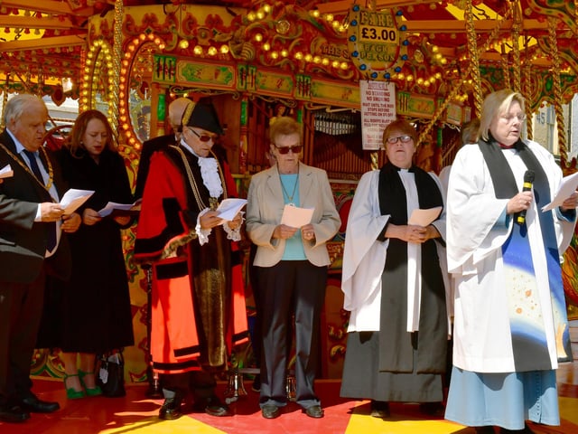 The service to mark the opening of the May Fair.