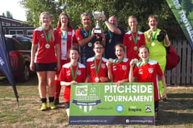 Horncastle's Under 15s girls crowned champions.