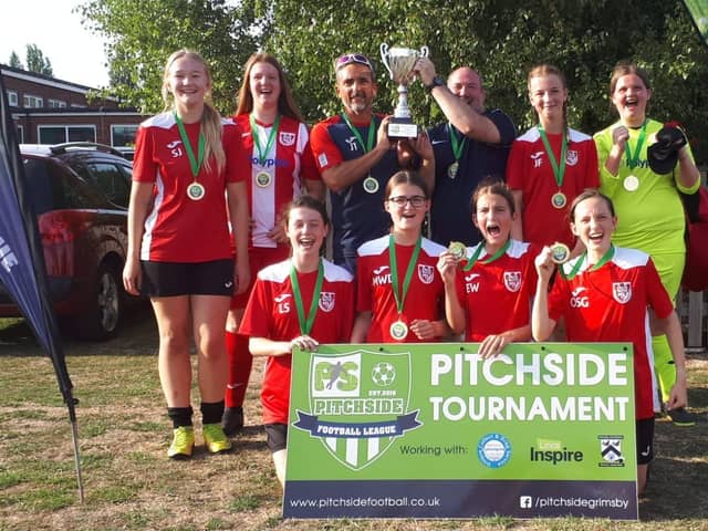 Horncastle's Under 15s girls crowned champions.