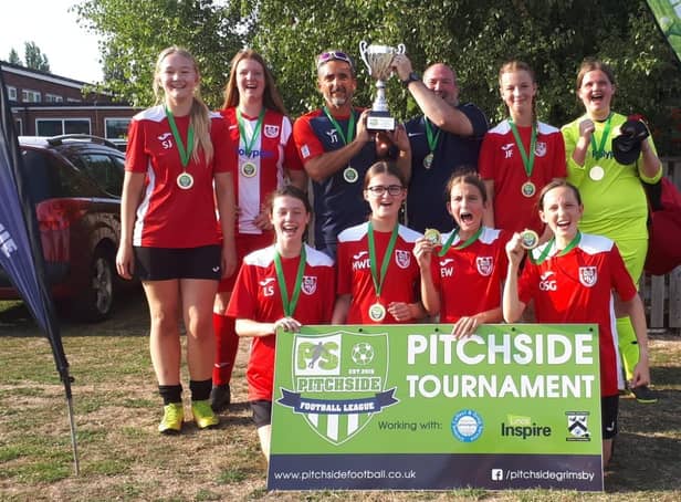 Horncastle's Under 15s girls crowned champions.