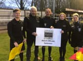 Cassey Rook, Tony Sharrock, Marie Robinson and Joanne-Hudson Mackenzie with Andy Robinson (Ball House).