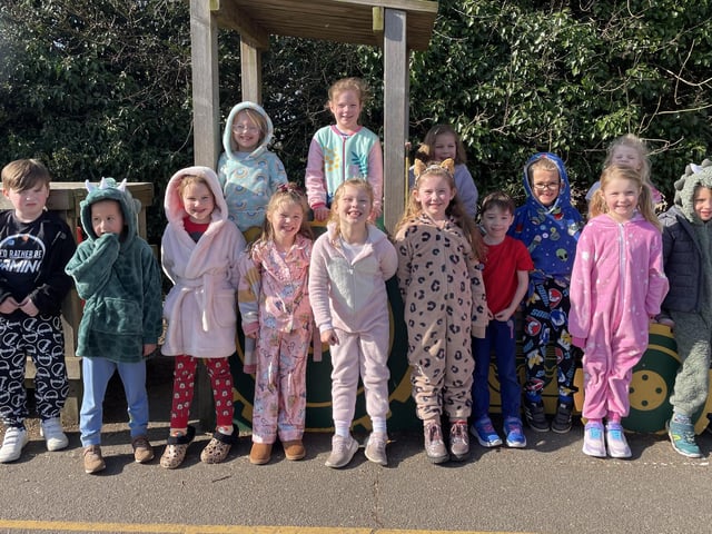 Class 2 at Mrs Mary King's School, Martin.