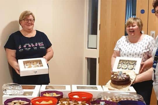 olunteers working with the Salvation Army including Wendy Brown (right)