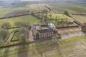 An aerial view of the property.