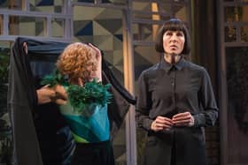 Tamsin Grieg, right, and Doon Mackichan in the National Theatre's production of Twelfth Night.