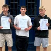 Pictured (from left) Dolbie Elding, Harvey Draper and Ollie Clarke.