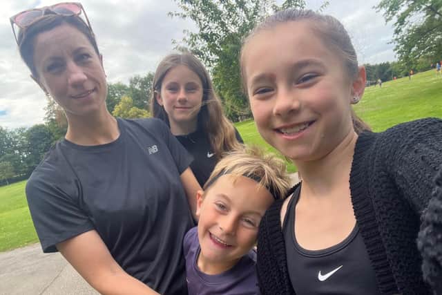 Natalie and her children