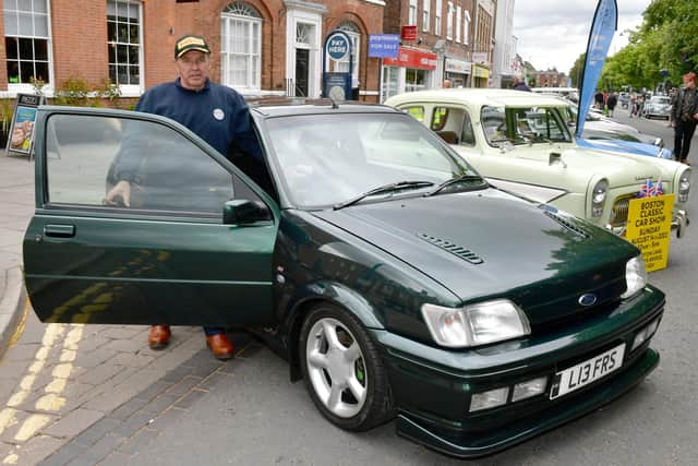 Rod Crozier, of Boston, with his 1994 Ford RS 1800i Fiesta.
