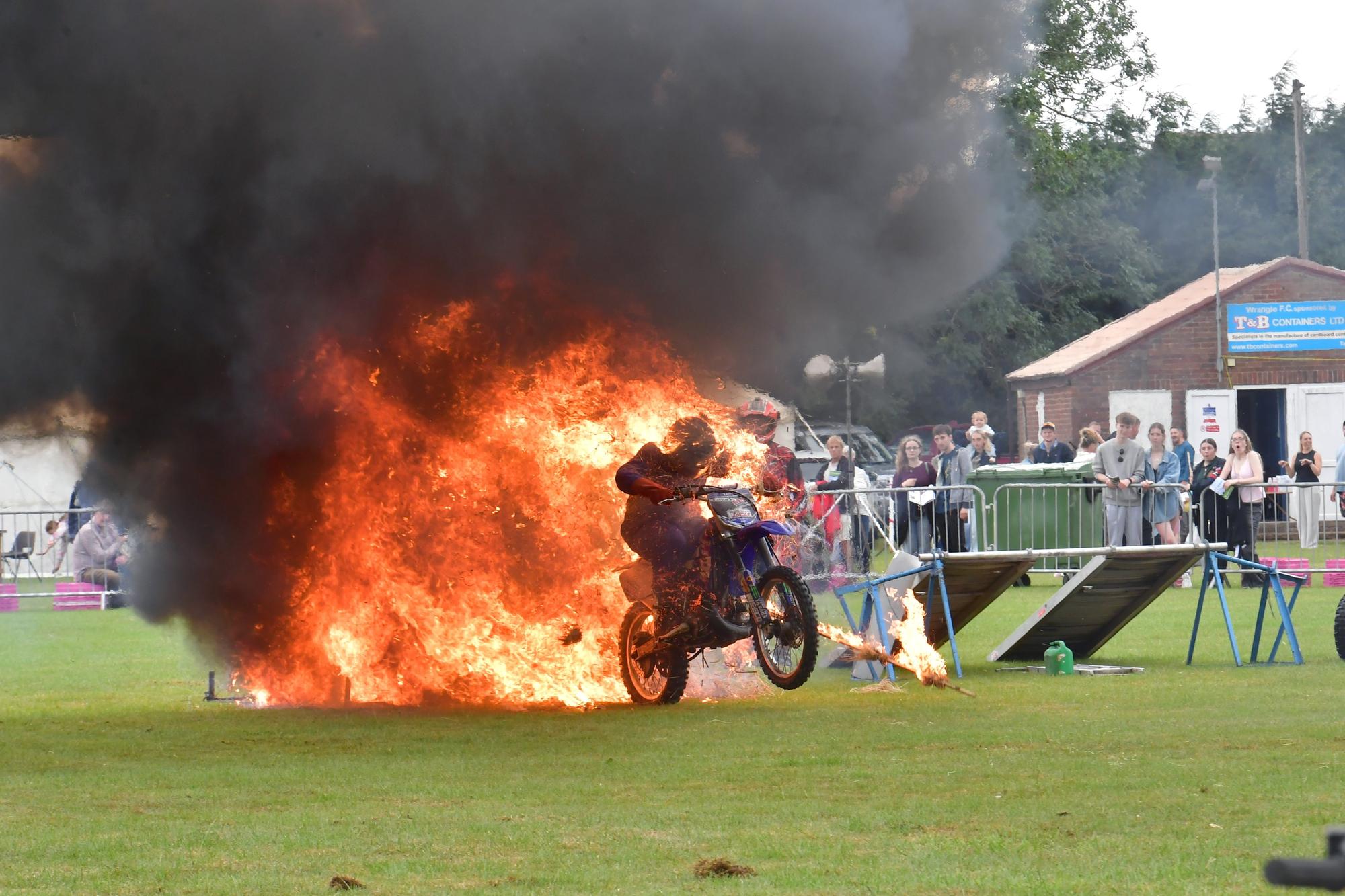 Moto Stunts International putting on a spectacular display in the Main Arena.