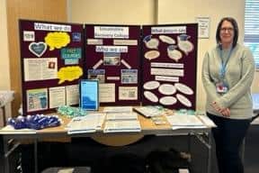 Representatives of various organisations gave up their time and resources for the schools wellbeing fayre in Sleaford - Sara Brewin - Recovery College Lincolnshire.