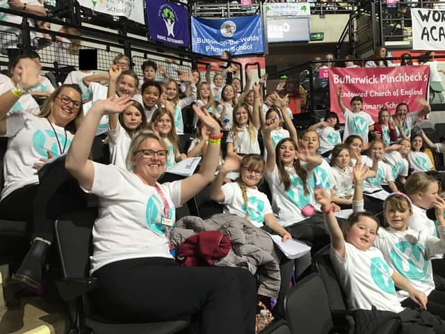 The group from Butterwick Pinchbeck's Endowed CofE Primary School.