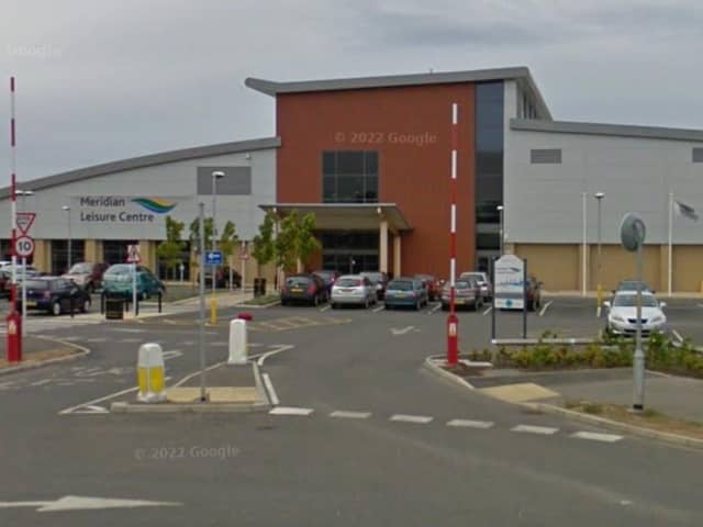 Meridian Leisure Centre will be the venue for the nearly new children's and baby goods sale. Photo: Google Maps