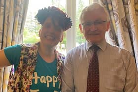 Wellbeing Coordinator at HC-One’s Clarendon Hall Care Home, Hayley Sandison with MP for Brigg and Immingham, Martin Vickers