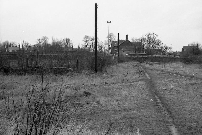 Looking across to Fydell Street from the proposed development area.