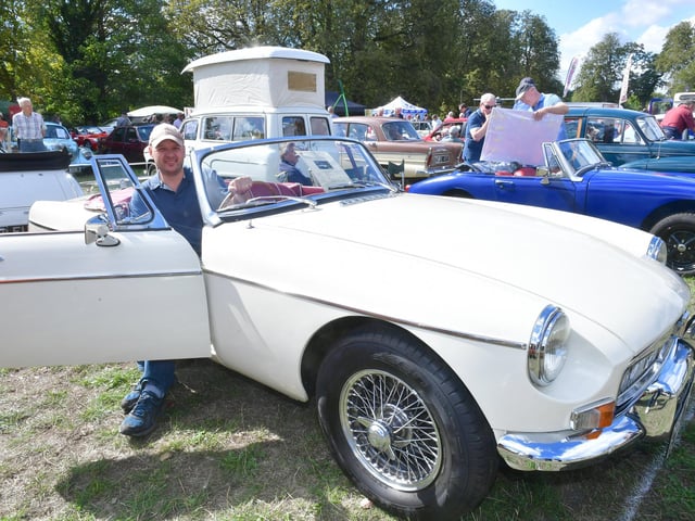 Hugh Harris of Sleaford with his 1969 MG MGB