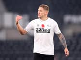 Martyn Waghorn was injured during Derby's defeat at Middlesborough. (Photo by Alex Pantling/Getty Images)