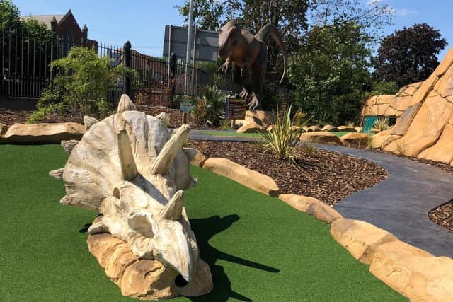 The opening of the mini golf follows the success of Jurassic Falls in Skegness.