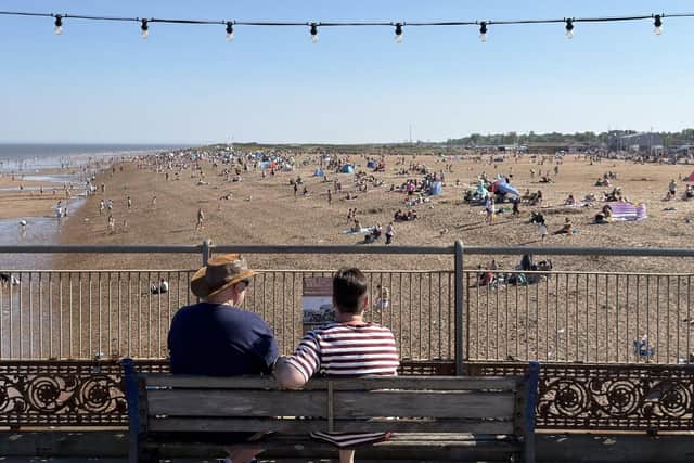 A view of Skegness beach from the Pier. Photo by John Byford