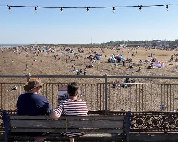 A view of Skegness beach from the Pier. Photo by John Byford