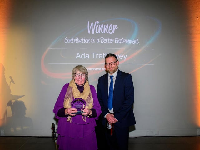 Ada Trethewey won the award for Contribution to a better Environment for her wildlife gardening, educational work and Sleaford In Bloom involvement. Photo: Chris Vaughan Photography for NKDC