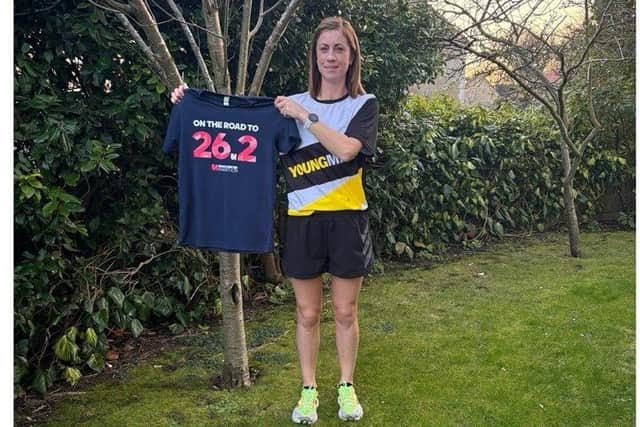 Natalie prepares to take on the adidas Manchester Marathon