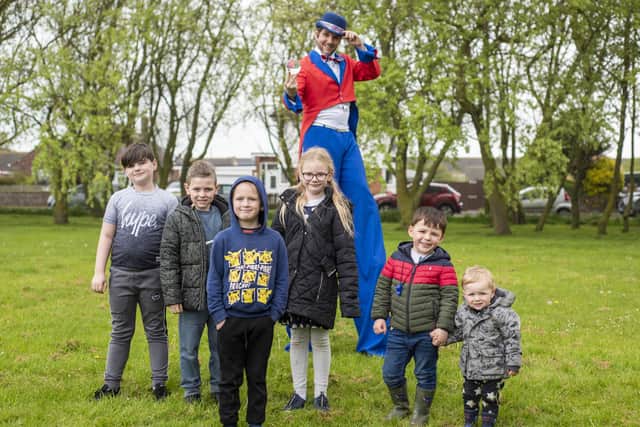 Youngsters enjoy the festivities in Mablethorpe.
